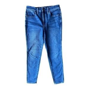 Madewell Women’s 10” High Rise Skinny Jeans Medium Blue Wash EUC, Size 28